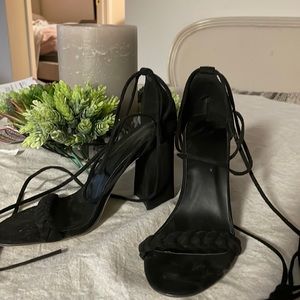 Black Gladiator Heels